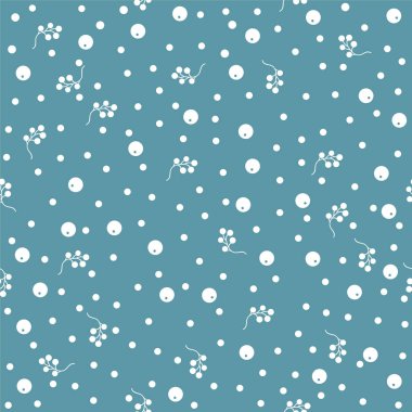 Elle çizilmiş elementleri olan şirin bir desen. İskandinav Tarzı.