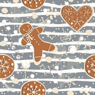 Zencefilli kurabiyeli Şirin Kış Şekilleri