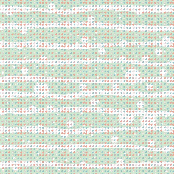 Heart Abstract Seamless Pattern Moderní Digitální Design — Stockový vektor