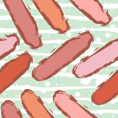 Modern renklerde şirin İskandinav Terracotta deseni. Baskılar için modern soyut sanat. İskandinav Tasarımı