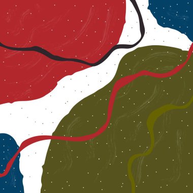  Modern renklerde şirin İskandinav Terracotta deseni. Şirin elementler. Baskılar için modern soyut sanat. İskandinav Tasarımı.