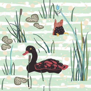 Komik hayvanlı şirin, kusursuz desen. Eşsiz Çocuk Tasarımı. 