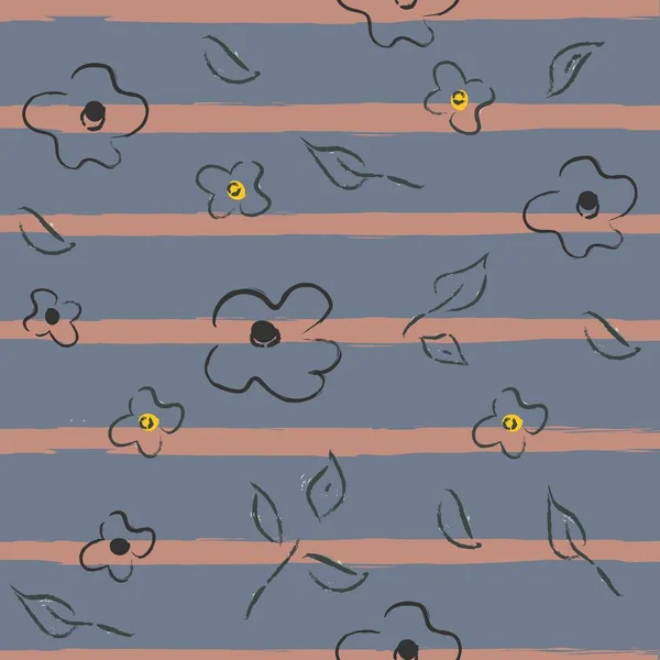 Cute Seamless Pattern Funny Animals Unique Childish Design — Stock Vector