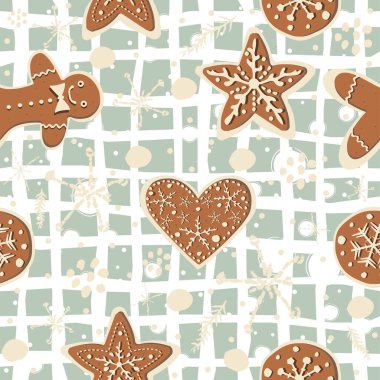 Tatlı zencefilli kurabiyeler, komik şekilli.