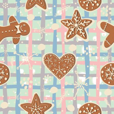 Tatlı zencefilli kurabiyeler, komik şekilli.