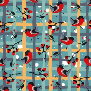 Çiçeksiz desen. El çizimi. Vektör İllüstrasyonu