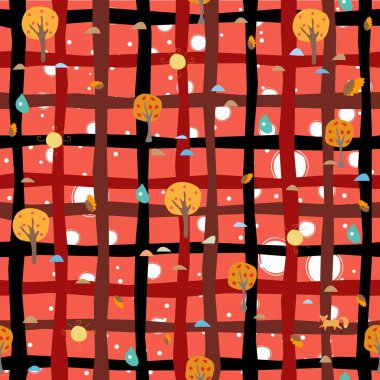  Soyut Kusursuz Desen. Modern Dijital Tasarım. Modern İskandinav Tarzı. 