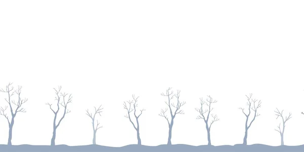 Floral Απρόσκοπτη Μοτίβο Δέντρα Ιστορικό Εικονογράφηση Διανύσματος — Διανυσματικό Αρχείο