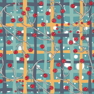  çiçek soyut seamless modeli.