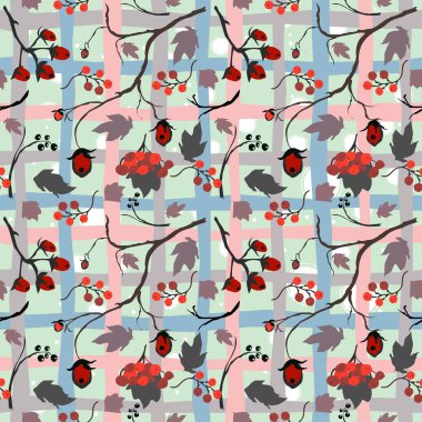  çiçek soyut seamless modeli.