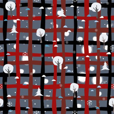  çiçek soyut seamless modeli.