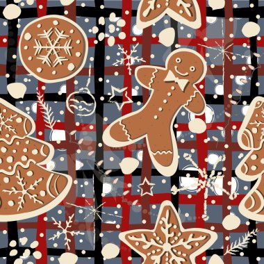 Tatlı zencefilli kurabiyeli kusursuz desenli, komik şekilli.