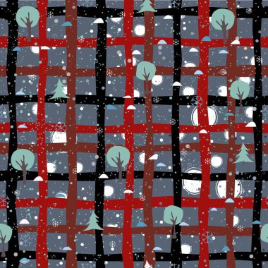 Mavi Çiçek deseni. Terracotta Çiçek Soyut Kusursuz Desen. Modern Dijital Tasarım