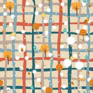 İnce zemin üzerine siluetleri ağaçlarının. Ağaç desen. 