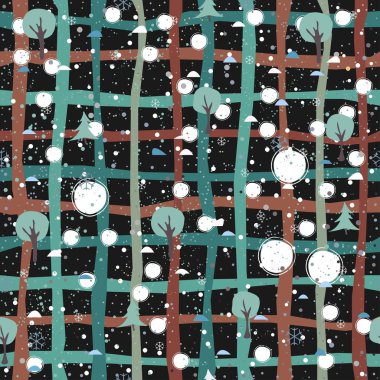 İnce zemin üzerine siluetleri ağaçlarının. Ağaç desen. 