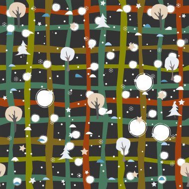 Modern renklerde şirin İskandinav Terracotta deseni. Çağdaş Arka plan. Baskılar için modern soyut sanat.  