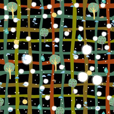 Modern renklerde şirin İskandinav Terracotta deseni. Çağdaş Arka plan. Baskılar için modern soyut sanat.  