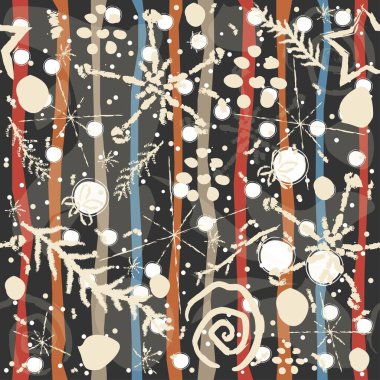 Modern renklerde şirin İskandinav Terracotta deseni. Çağdaş Arka plan. Baskılar için modern soyut sanat.  