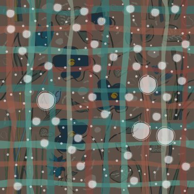 Modern renklerde şirin İskandinav Terracotta deseni. Çağdaş Arka plan. Baskılar için modern soyut sanat.  