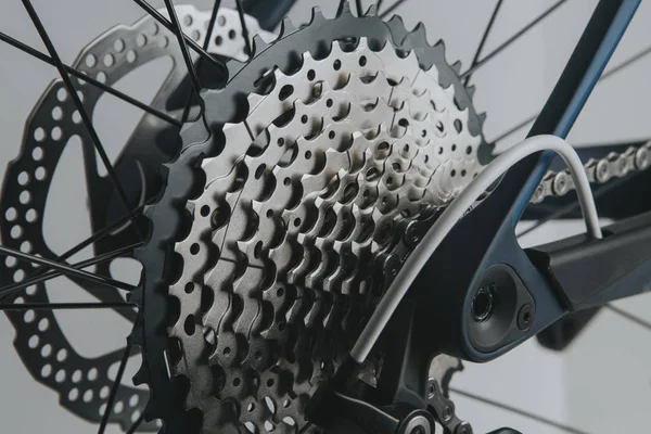 Bakre hjulet kassett från en mountainbike. — Stockfoto