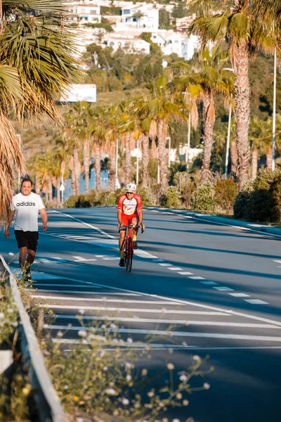 Benalmadena Espagne Mai 2020 Les Cyclistes Costa Del Sol Roulent — Photo