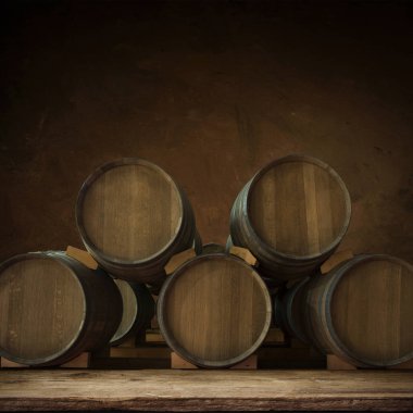 Tuğla duvar ve varil