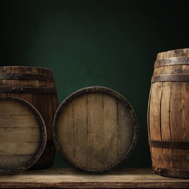 Tuğla duvar ve varil