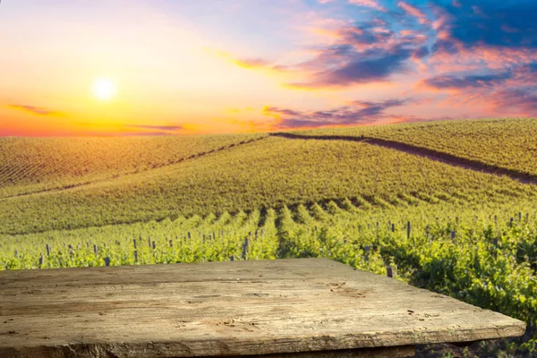 Paisaje del viñedo Chianti en Toscana, Italia — Foto de Stock