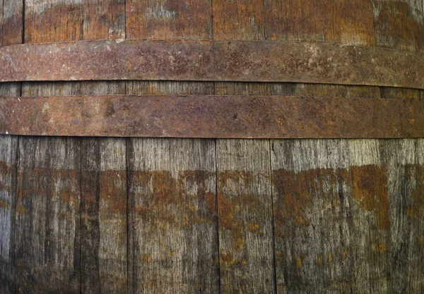 Varil ve yıpranmış eski tablo ahşap arka plan — Stok fotoğraf