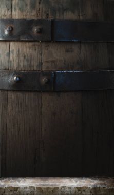 Namlu ahşap arka plan dokunun koyu bira kahverengi arka plan