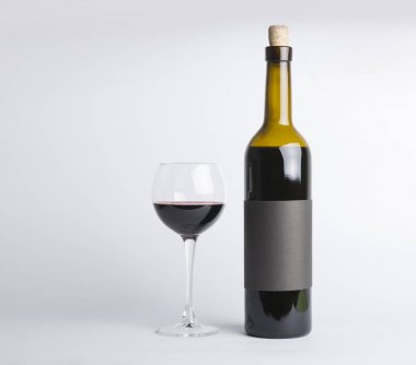 Sınır arka plan kırmızı şarap ve üzüm