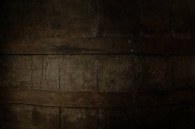 fıçının arka planı ve aşınmış eski ahşap masa