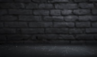 Boş üst taş duvar arka plan ve doğal taş tablo. Ürün görüntüleme için