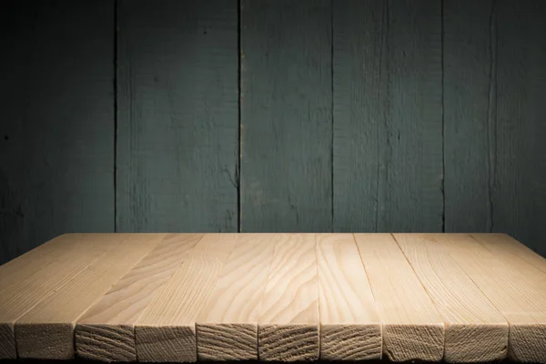 Madeira textura de grão marrom, fundo de parede escura, vista superior da mesa de madeira — Fotografia de Stock