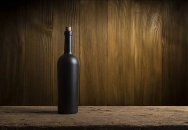 fıçının arka planı ve aşınmış eski ahşap masa