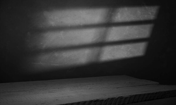 Empty top of natural stone table and grey wall background. For product display