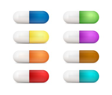 Tıbbi hapları Icons set