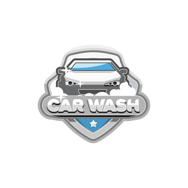 Logo de lavado de coches — Vector de stock