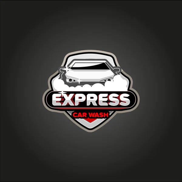 EXPRESS Logo de lavado de coches — Vector de stock