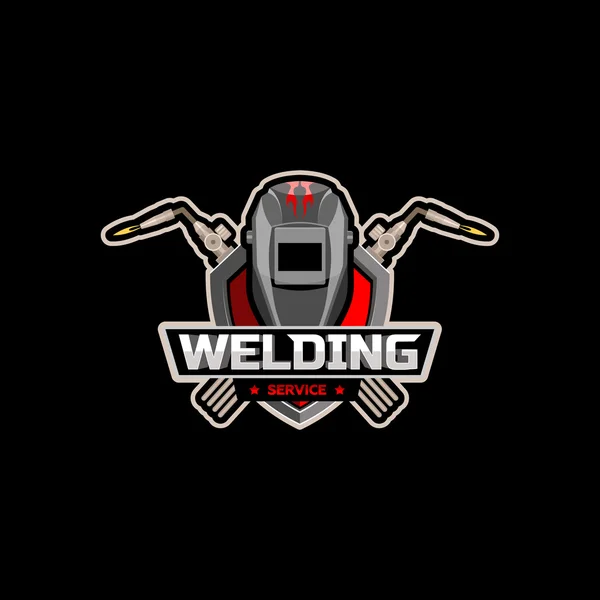 Welding services logo concept — Stock Vector