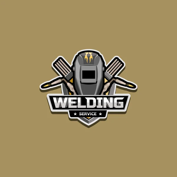 Welding services logo — Stock Vector
