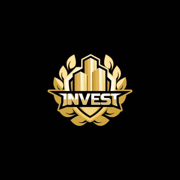 Logodesign investieren — Stockvektor