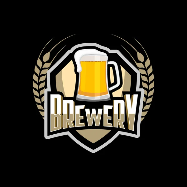 Brouwerij logo embleem — Stockvector