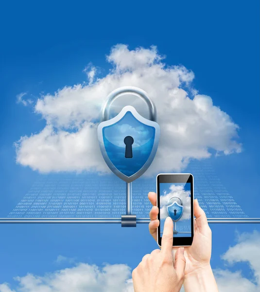 Sicurezza dei dati cloud — Foto Stock