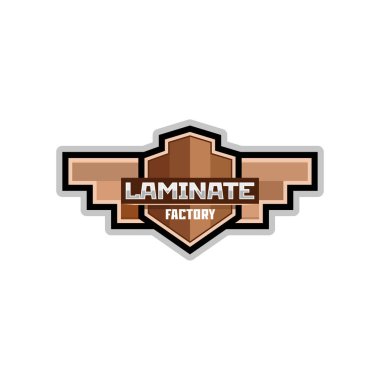 Laminat veya parke fabrikası logo amblem 
