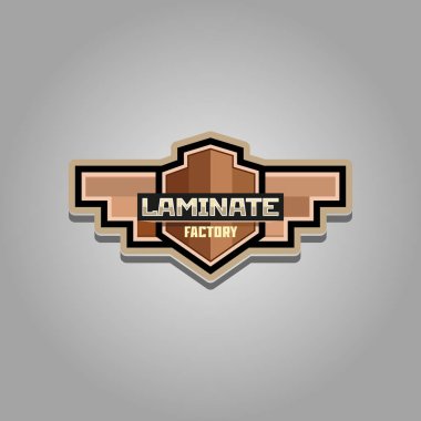 Parke veya laminat fabrika logo amblem 