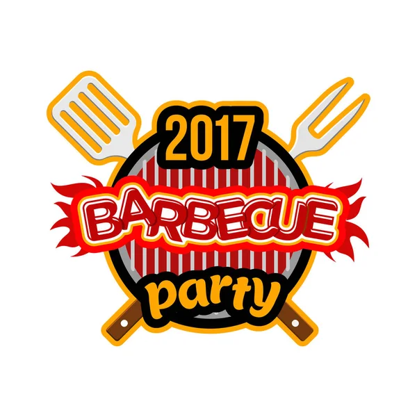 Barbekü partisi logosu 