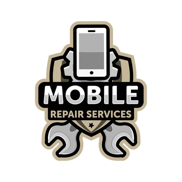 Mobile repair logo — Stock Vector