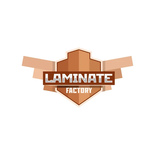 Laminate logo emblem badge. — Stock Vector