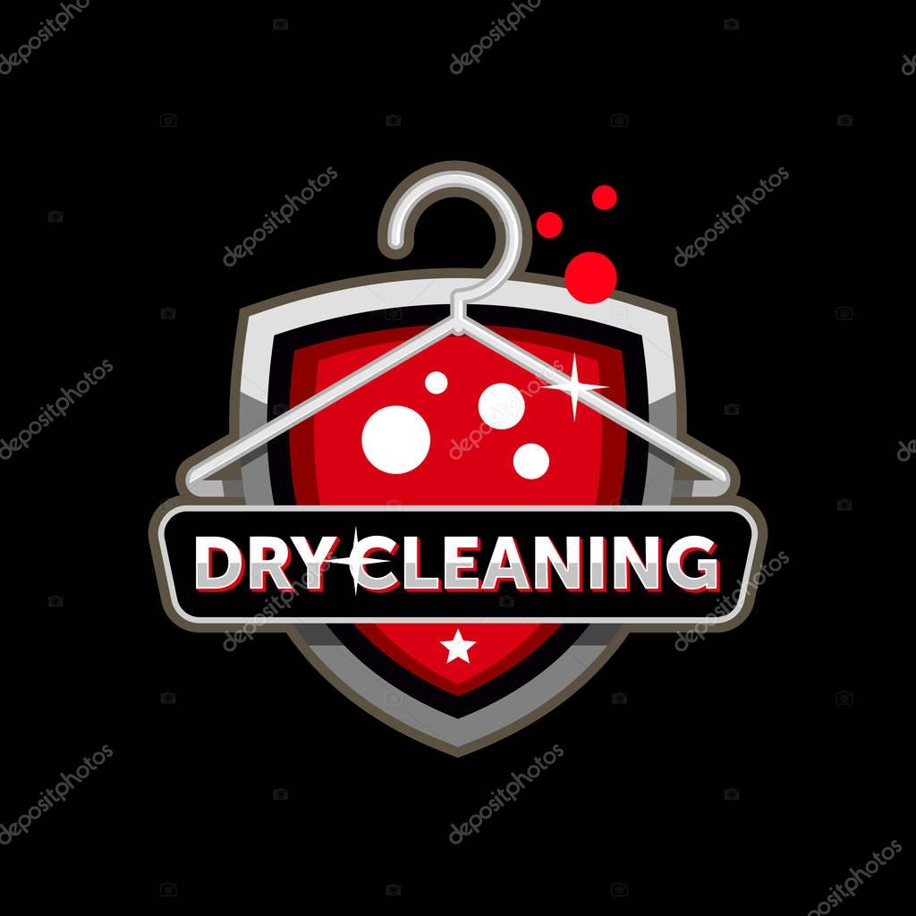 Dry cleaning logo template design